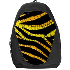 Yellow Bling Zebra  Backpack Bag