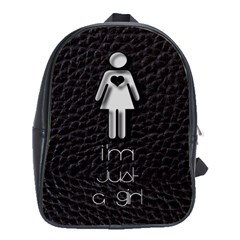 I m Just A Girl School Bag (large) by OCDesignss