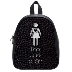 I m Just A Girl School Bag (small) by OCDesignss