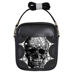 Skull Abstract Girl s Sling Bag