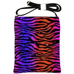 Rainbow Zebra  Shoulder Sling Bag by OCDesignss