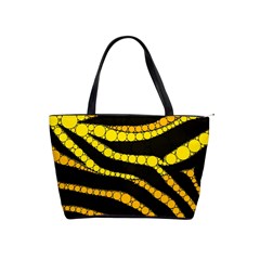 Yellow Bling Zebra  Large Shoulder Bag by OCDesignss