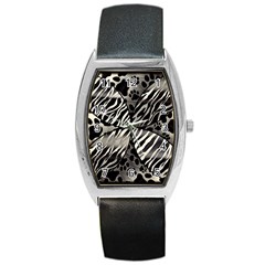 Crazy Animal Print  Tonneau Leather Watch by OCDesignss