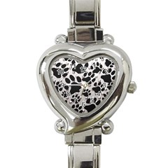 Paws On Me  Heart Italian Charm Watch  by OCDesignss