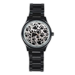 Paws On Me  Sport Metal Watch (black) by OCDesignss