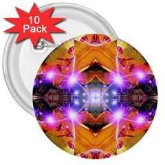 Abstract Flower 3  Button (10 Pack) by icarusismartdesigns