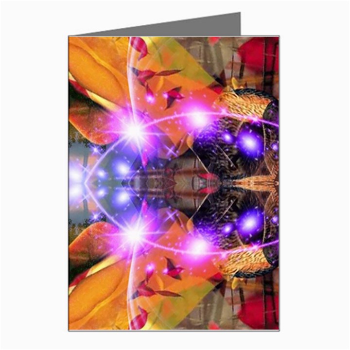 Abstract Flower Greeting Card