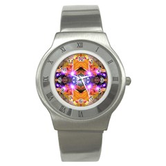 Abstract Flower Stainless Steel Watch (slim) by icarusismartdesigns