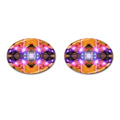 Abstract Flower Cufflinks (oval) by icarusismartdesigns