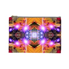 Abstract Flower Cosmetic Bag (large)