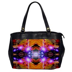 Abstract Flower Oversize Office Handbag (one Side) by icarusismartdesigns