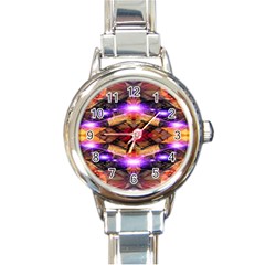 Third Eye Round Italian Charm Watch by icarusismartdesigns