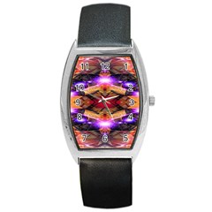 Third Eye Tonneau Leather Watch by icarusismartdesigns