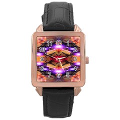 Third Eye Rose Gold Leather Watch  by icarusismartdesigns