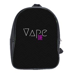 Vape Life Black School Bag (xl) by OCDesignss