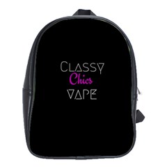 Classy Chics Vape  School Bag (large) by OCDesignss