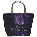 Vape Purple Smoke  Bucket Handbag Back