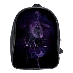 Vape Purple Smoke  School Bag (large) by OCDesignss