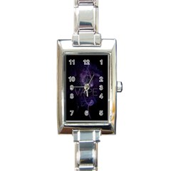 Vape Purple Smoke  Rectangular Italian Charm Watch by OCDesignss