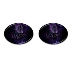 Vape Purple Smoke  Cufflinks (oval) by OCDesignss