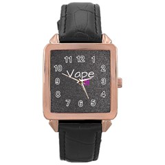 Vape Life  Rose Gold Leather Watch  by OCDesignss