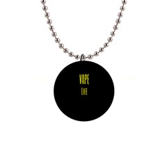 Vape Life Yellow  Button Necklace by OCDesignss