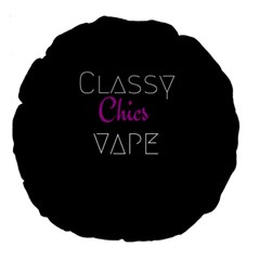 Classy Chics Vape  18  Premium Round Cushion  by OCDesignss