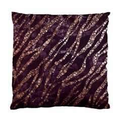 Lavender Gold Zebra  Cushion Case (two Sided)  by OCDesignss