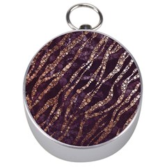 Lavender Gold Zebra  Silver Compass