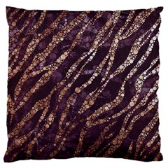 Lavender Gold Zebra  Standard Flano Cushion Case (one Side) by OCDesignss