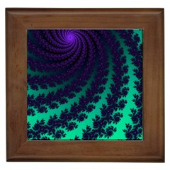 Sssssssfractal Framed Ceramic Tile by urockshop