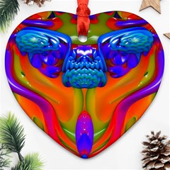 Lava Creature Heart Ornament by icarusismartdesigns