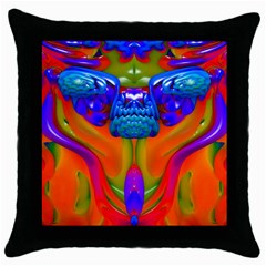 Lava Creature Black Throw Pillow Case by icarusismartdesigns