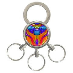 Lava Creature 3-ring Key Chain by icarusismartdesigns