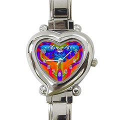 Lava Creature Heart Italian Charm Watch  by icarusismartdesigns