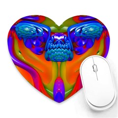 Lava Creature Mouse Pad (heart) by icarusismartdesigns