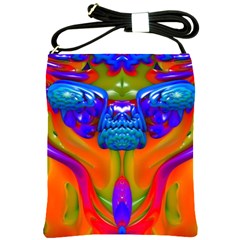 Lava Creature Shoulder Sling Bag by icarusismartdesigns