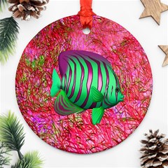 Fish Round Ornament (two Sides) by icarusismartdesigns