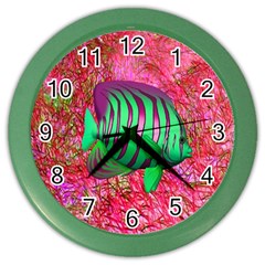 Fish Wall Clock (color) by icarusismartdesigns