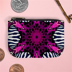 Crazy Hot Pink Zebra  Coin Change Purse by OCDesignss