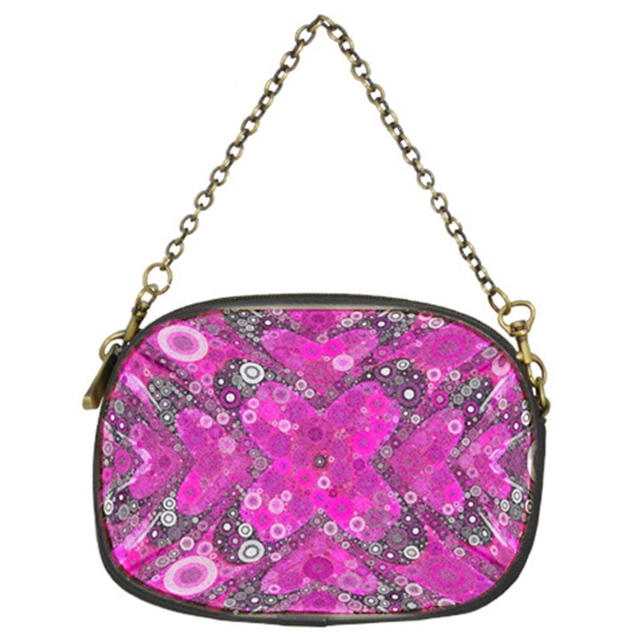 Dazzling Hot Pink Chain Purse (Two Sided) 