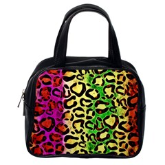 Rainbow Cheetah Abstract Classic Handbag (one Side) by OCDesignss