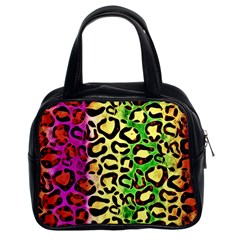 Rainbow Cheetah Abstract Classic Handbag (two Sides) by OCDesignss