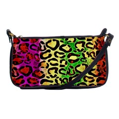 Rainbow Cheetah Abstract Evening Bag by OCDesignss