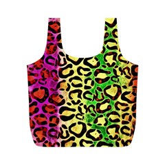 Rainbow Cheetah Abstract Reusable Bag (m) by OCDesignss