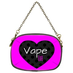 Hot Pink Vape Heart Chain Purse (two Sided)  by OCDesignss