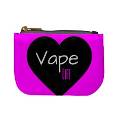 Hot Pink Vape Heart Coin Change Purse by OCDesignss