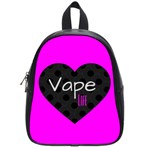 Hot Pink Vape Heart School Bag (Small) Front