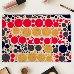 Retro Polka Dots  Cosmetic Bag (xxl) by OCDesignss