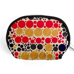 Retro Polka Dots  Accessory Pouch (medium) by OCDesignss